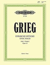 Edvard Hagerup Grieg Notenblätter Lyrische Stücke op.12 Band 1