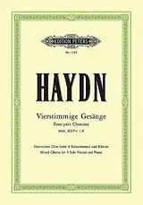 Franz Joseph Haydn Notenblätter Vierstimmige Gesänge Hob.XXVc-1-9