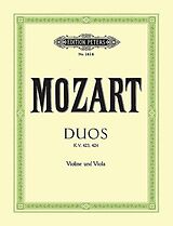 Wolfgang Amadeus Mozart Notenblätter 2 Duos KV423 und KV424