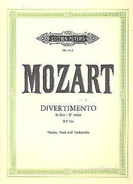 Wolfgang Amadeus Mozart Notenblätter Divertimento Es-Dur KV563