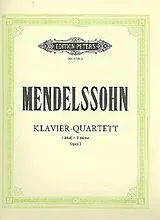 Felix Mendelssohn-Bartholdy Notenblätter Quartett f-Moll op.2