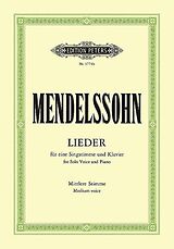 Felix Mendelssohn-Bartholdy Notenblätter Lieder