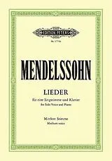 Felix Mendelssohn-Bartholdy Notenblätter Lieder