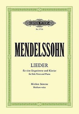 Felix Mendelssohn-Bartholdy Notenblätter Lieder