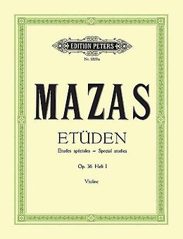 Jacques Féréol Mazas Notenblätter Etüden op.36 Band 1 (Nr.1-30)