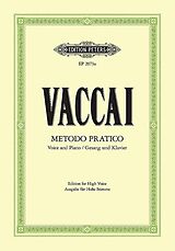 Nicola Vaccai Notenblätter Metodo pratico di canto italiano