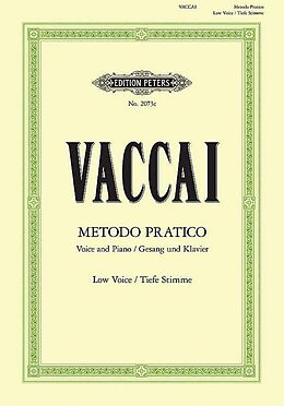 Nicola Vaccai Notenblätter Metodo pratico di canto italiano