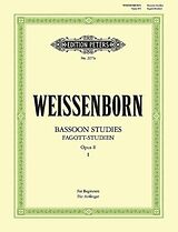 Julius Weissenborn Notenblätter Fagottstudien Band 1