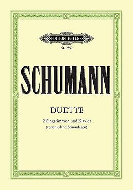 Robert Schumann Notenblätter 34 Duette