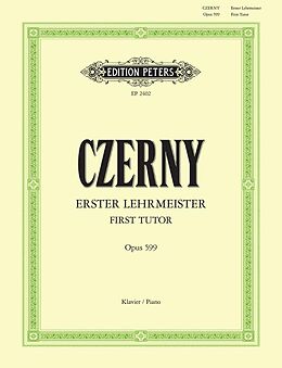 Carl Czerny Notenblätter Erster Lehrmeister op.599