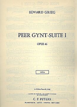 Edvard Hagerup Grieg Notenblätter Grieg, Edvard, Peer Gynt Suite Nr. 1 op. 46