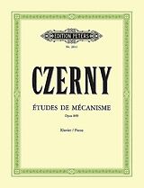 Carl Czerny Notenblätter Études de Mécanisme op.849