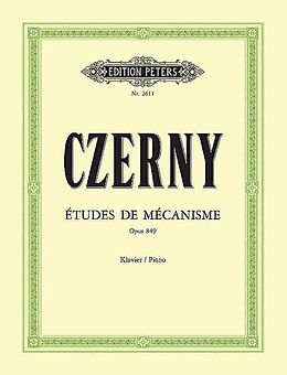 Carl Czerny Notenblätter Études de Mécanisme op.849