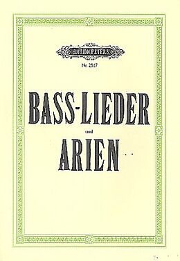  Notenblätter Bass-Lieder und Arien