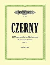 Carl Czerny Notenblätter 24 Übungsstücke im Fünftonraum op.777
