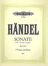 Georg Friedrich Händel Notenblätter Sonate E-Dur op.2,9