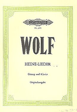 Hugo Wolf Notenblätter Heine-Lieder
