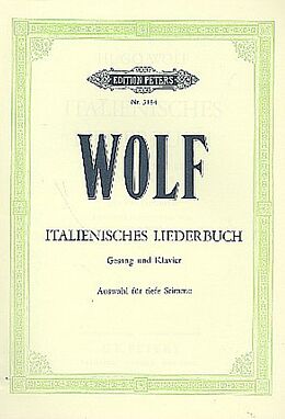 Hugo Wolf Notenblätter Italienisches Liederbuch
