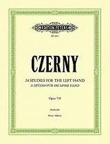 Carl Czerny Notenblätter Etüden für die linke Hand op.718
