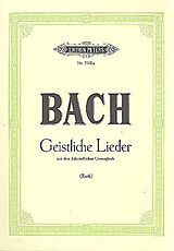 Johann Sebastian Bach Notenblätter Geistliche Lieder aus dem Schemelli-Gesangbuch