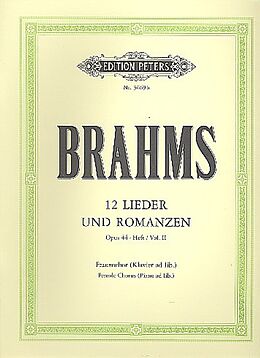 Johannes Brahms Notenblätter Lieder und Romanzen op.44 Band 2