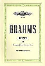 Johannes Brahms Notenblätter Lieder Band 3
