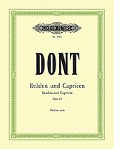 Jacob Dont Notenblätter 24 Etüden und Capricen op.35