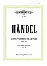 Georg Friedrich Händel Notenblätter Laudate pueri dominum HWV124