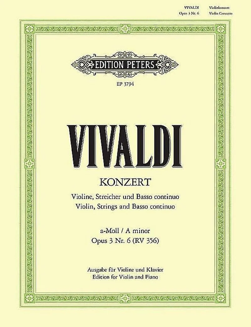 Konzert für Violine, Streicher und Basso continuo a-Moll op. 3 Nr. 6 RV 356