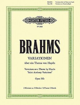 Johannes Brahms Notenblätter Variationen über ein Thema von Haydn op.65b