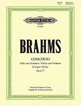 Johannes Brahms Notenblätter Konzert D-Dur op.77 für Violine und Orchester