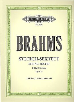 Johannes Brahms Notenblätter Streichsextett B-Dur op.18