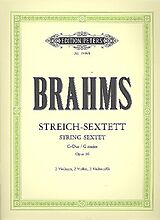Johannes Brahms Notenblätter Sextett G-Dur op.36
