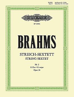 Johannes Brahms Notenblätter Sextett G-Dur op.36