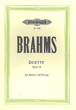 Johannes Brahms Notenblätter 4 Duette op.28