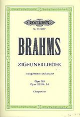 Johannes Brahms Notenblätter Zigeunerlieder op.103 und op.112,3-6