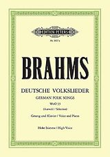 Johannes Brahms Notenblätter 20 deutsche Volkslieder WoO33 (Auswahl)