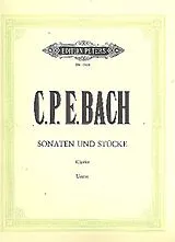 Carl Philipp Emanuel Bach Notenblätter Sonaten und Stücke