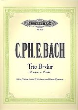 Carl Philipp Emanuel Bach Notenblätter Trio B-Dur Wq161,2