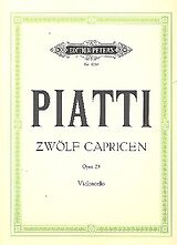 Alfredo Carlo Piatti Notenblätter 12 Capricen op.25