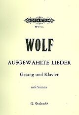 Hugo Wolf Notenblätter Ausgewählte Lieder