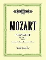 Wolfgang Amadeus Mozart Notenblätter Konzert B-Dur KV191 für Fagott und Orchester