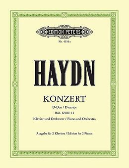 Franz Joseph Haydn Notenblätter Konzert D-Dur Hob.XVIII-11 für Klavier und Orchester