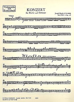 Franz Joseph Haydn Notenblätter Konzert D-Dur op.21 Hob.XVIII-11