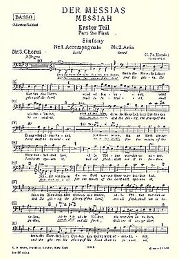 Georg Friedrich Händel Notenblätter Der Messias HWV56