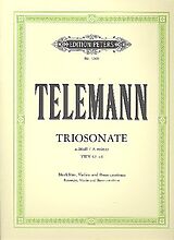 Georg Philipp Telemann Notenblätter Triosonate a-Moll