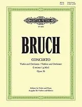 Max Bruch Notenblätter Konzert g-Moll op.26 für Violine und Orchester