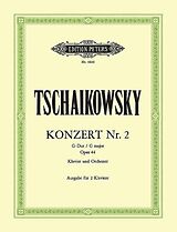 Peter Iljitsch Tschaikowsky Notenblätter Konzert G-Dur Nr.2 op.44 für Klavier und Orchester