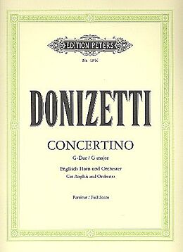 Gaetano Donizetti Notenblätter Concertino
