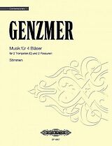 Harald Genzmer Notenblätter Musik für 4 Bläser